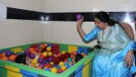 Asha Bhosle shares a moment with kids at the inauguration of Small Steps Morris Autism and Child Development Centre at Deenanath Mangeshkar Hospital